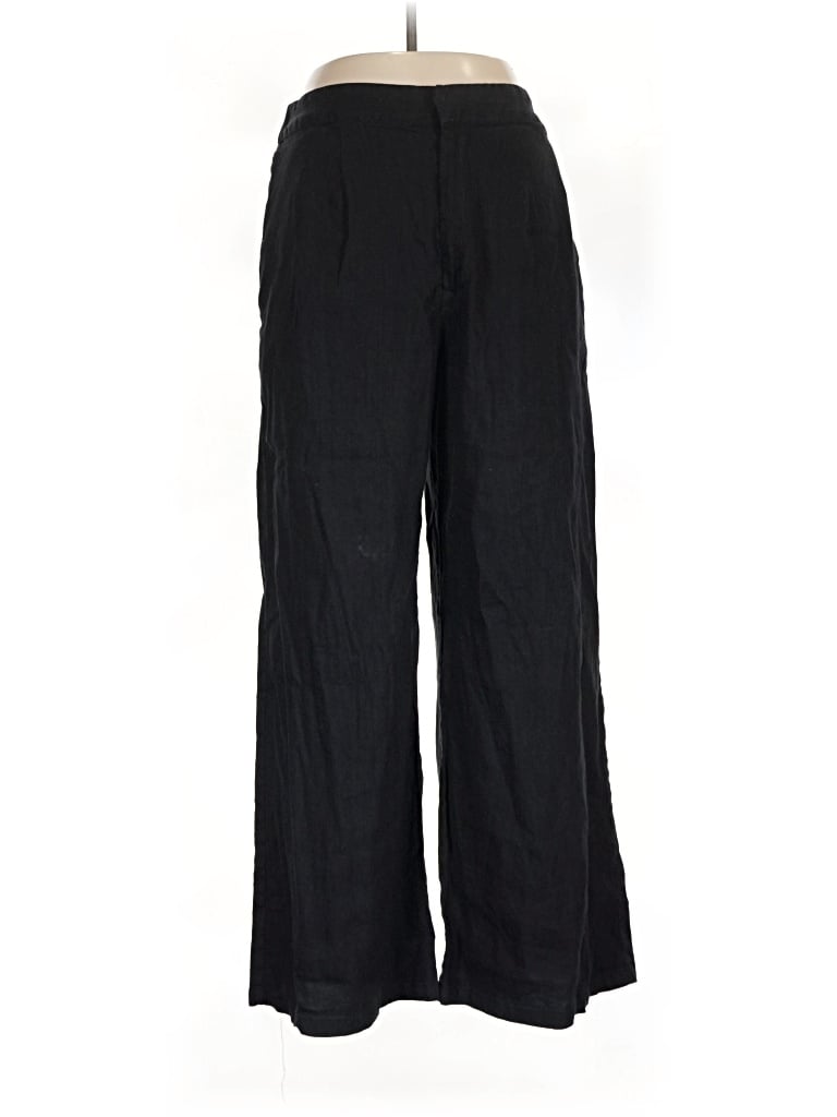 Pre-owned Gianni Bini Linen Pants In Black