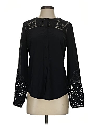 Veronica Beard Long Sleeve Silk Top (view 1)