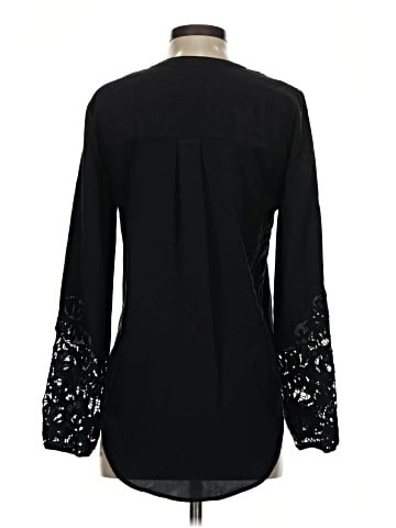 Veronica Beard Long Sleeve Silk Top (view 2)