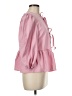 Unbranded 100% Polyester Pink 3/4 Sleeve Blouse Size M - photo 4