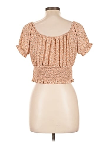 Pink Rose Short Sleeve Blouse (view 2)
