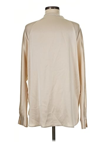 Vince. Long Sleeve Silk Top (view 2)