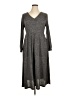 BLOOMCHIC Chevron-herringbone Gray Casual Dress Size 14 - photo 1