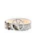 Leatherock 100% Leather Silver Leather Belt Size 34 waist - photo 1
