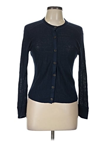 Madewell Linen-Blend Crewneck Cardigan (view 1)