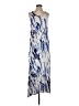Waverly Grey Print Blue Casual Dress Size 4 - photo 1