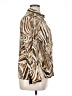 Madeleine 100% Rayon Animal Print Brown Long Sleeve Blouse Size 14 - photo 4