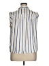 Evereve 100% Polyester Stripes Ivory Sleeveless Blouse Size XL - photo 2