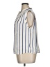 Evereve 100% Polyester Stripes Ivory Sleeveless Blouse Size XL - photo 5