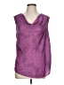Halogen 100% Polyester Purple Sleeveless Blouse Size L - photo 1