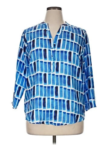 Vila Milano 3/4 Sleeve Silk Top (view 1)