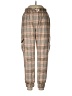 Lumiere Plaid Brown Tan Cargo Pants Size M - photo 1