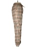 Lumiere Plaid Brown Tan Cargo Pants Size M - photo 4