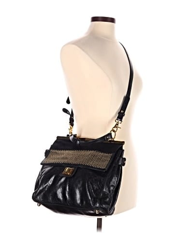 Badgley Mischka Leather Satchel (view 2)