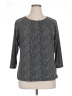 Liz Claiborne Gray 3/4 Sleeve Blouse Size XL - photo 1