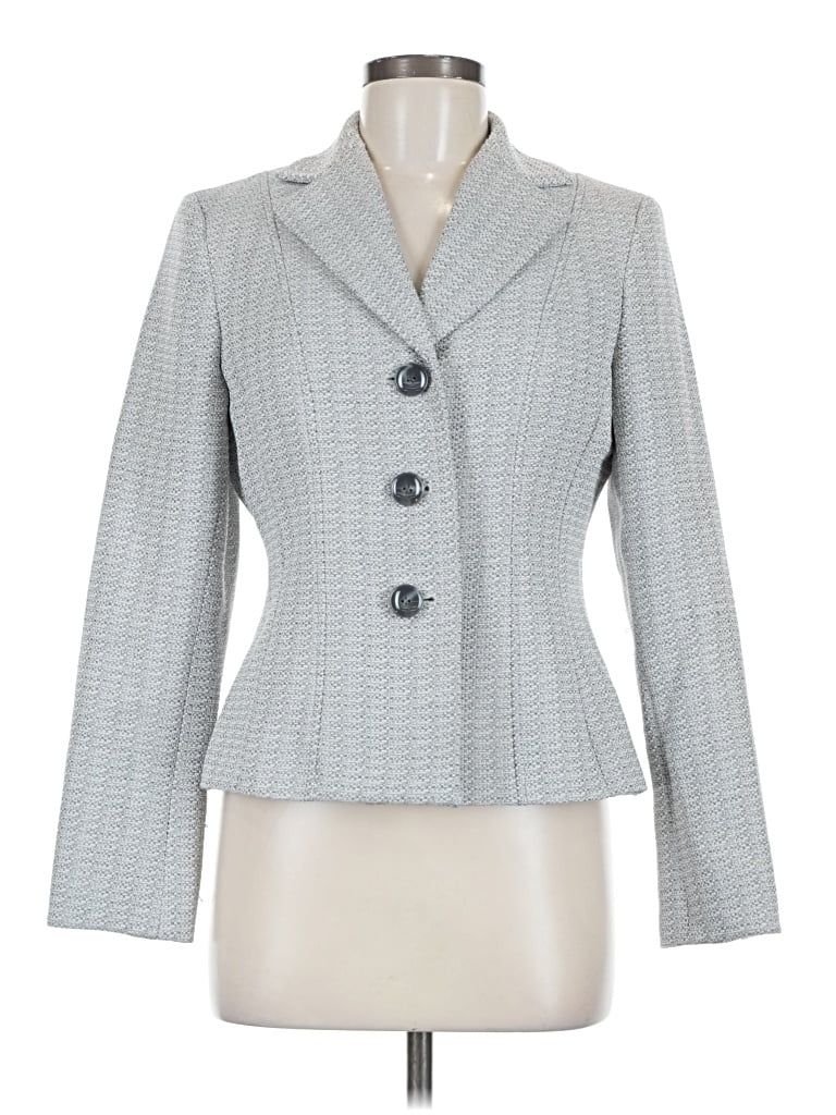 Pre-owned Evan Picone Blazer Jacket In Gray