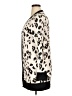Tickled Teal Animal Print Ivory Long Sleeve Blouse Size XL - photo 5