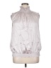 Lafayette 148 New York 100% Silk Silver Blouse Size XL - photo 1
