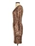 BCBGMAXAZRIA Animal Print Brown Cocktail Dress Size XXS - photo 5