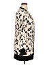 Tickled Teal Animal Print Ivory Long Sleeve Blouse Size XL - photo 4