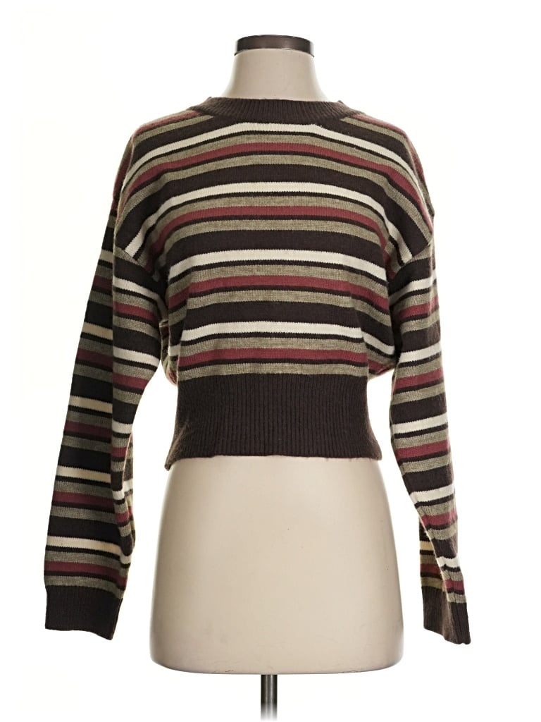 Pre-owned Dna Couture Pullover Sweater In Brown