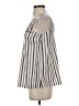 Brunello Cucinelli 100% Cotton Silver White Sleeveless Blouse Size S - photo 5
