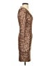 BCBGMAXAZRIA Animal Print Brown Cocktail Dress Size XXS - photo 4