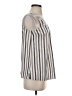 Brunello Cucinelli 100% Cotton Silver White Sleeveless Blouse Size S - photo 4