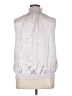 Lafayette 148 New York 100% Silk Silver Blouse Size XL - photo 2