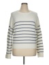 Evereve Stripes Ivory Pullover Sweater Size XL - photo 1