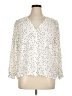 Gap 100% Rayon Polka Dots Ivory 3/4 Sleeve Blouse Size XL - photo 1