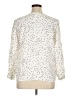 Gap 100% Rayon Polka Dots Ivory 3/4 Sleeve Blouse Size XL - photo 2