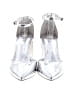 Aldo Metallic Silver Heels Size 8 - photo 2