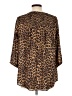 Torrid 100% Polyester Animal Print Brown 3/4 Sleeve Blouse Size Lg Plus (0) - photo 2