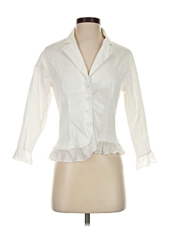 Anne Fontaine 3/4 Sleeve Button-Down Shirt (view 1)