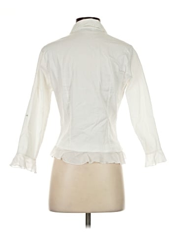 Anne Fontaine 3/4 Sleeve Button-Down Shirt (view 2)