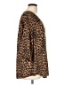 Torrid 100% Polyester Animal Print Brown 3/4 Sleeve Blouse Size Lg Plus (0) - photo 4