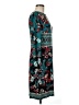 DM Collection Print Teal Casual Dress Size 6 - photo 4