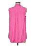 Khakis & Co Pink Sleeveless Button-Down Shirt Size M - photo 2