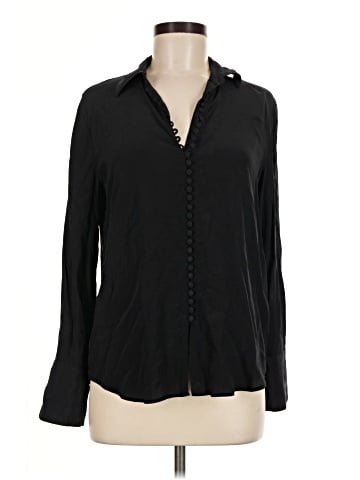 Club Monaco Long Sleeve Silk Top (view 1)