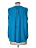 Violet & Claire 100% Polyester Teal Sleeveless Blouse Size L - photo 2