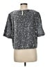 Talbots 100% Polyester Stars Silver Short Sleeve Top Size M - photo 2