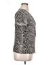 212 Collection Animal Print Silver Short Sleeve Blouse Size XL - photo 4