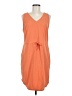 Eddie Bauer Solid Orange Casual Dress Size M - photo 1