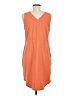 Eddie Bauer Solid Orange Casual Dress Size M - photo 2