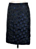 J.Crew Polka Dots Black Blue Formal Skirt Size 6 - photo 2