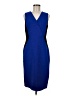Ellen Tracy Color Block Blue Cocktail Dress Size 8 - photo 1