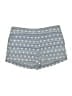 Ann Taylor LOFT 100% Cotton Print Blue Shorts Size 0 - photo 1