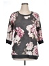 Eyeshadow Floral Gray Pullover Sweater Size XL - photo 1
