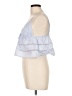 Papermoon 100% Cotton Blue Sleeveless Blouse Size L - photo 5
